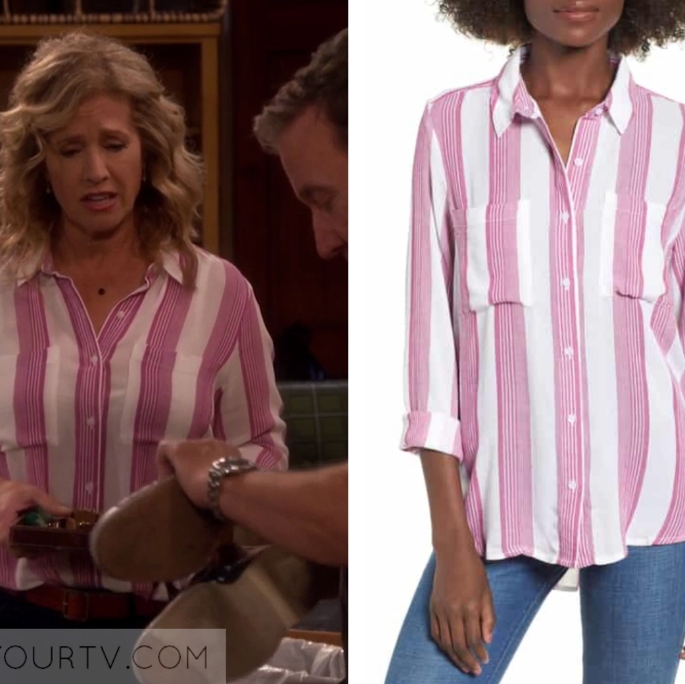 NWT BP. Nordstrom striped button up shirt